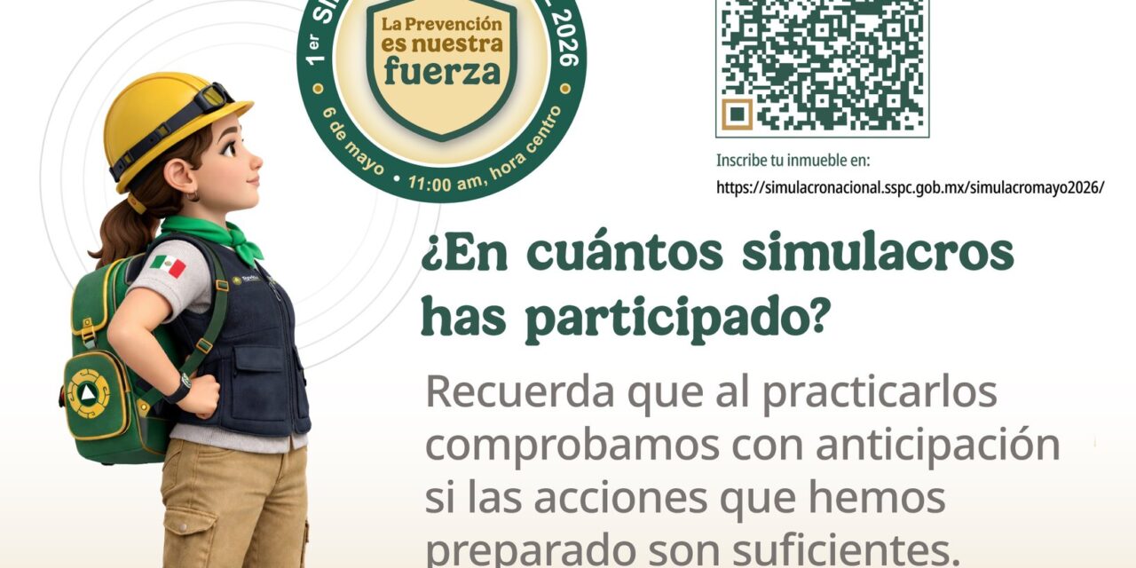 ¿EN CUÁNTOS SIMULACROS HAS PARTICIPADO? ¡PREPÁRATE Y ACTÚA!