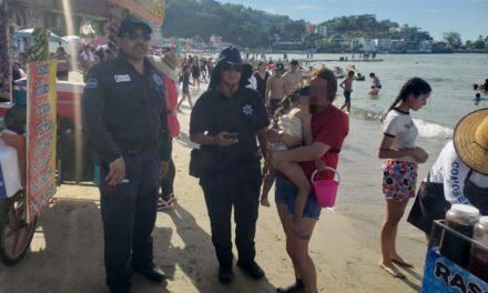 Localiza Policía Estatal Turística a menor extraviada en playa de Guayabitos