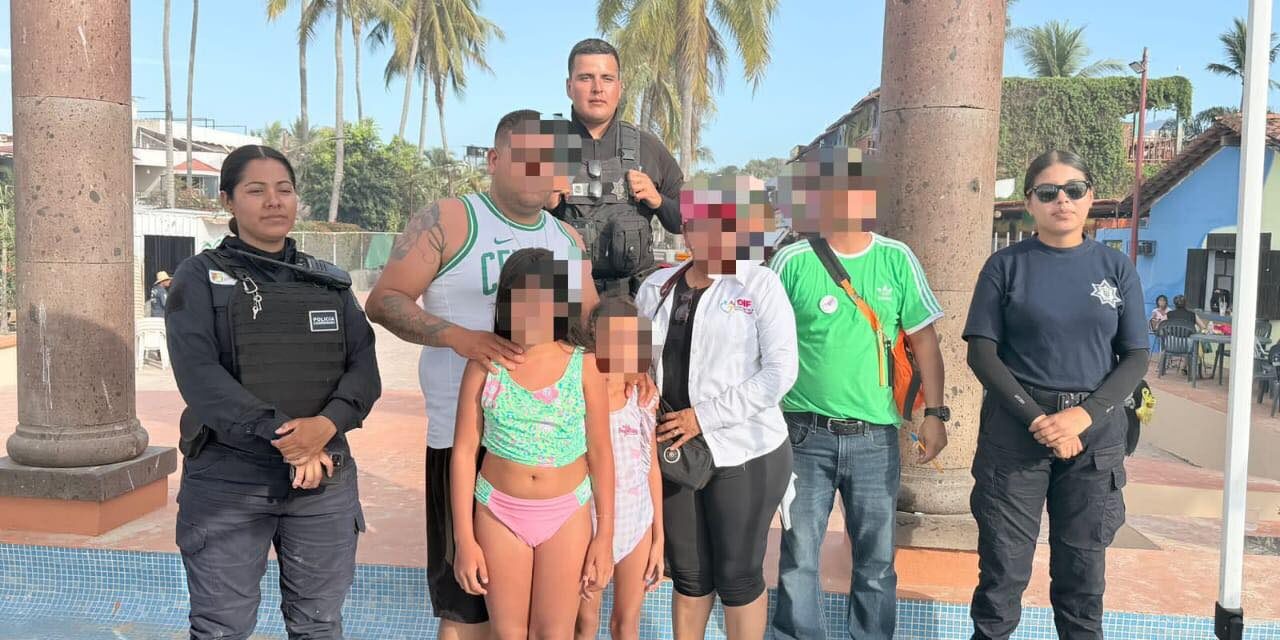 Coordinación interinstitucional reúne a menores extraviadas en Guayabitos