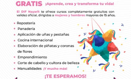 Aprende, crea y crece con los cursos gratuitos de DIF Nayarit