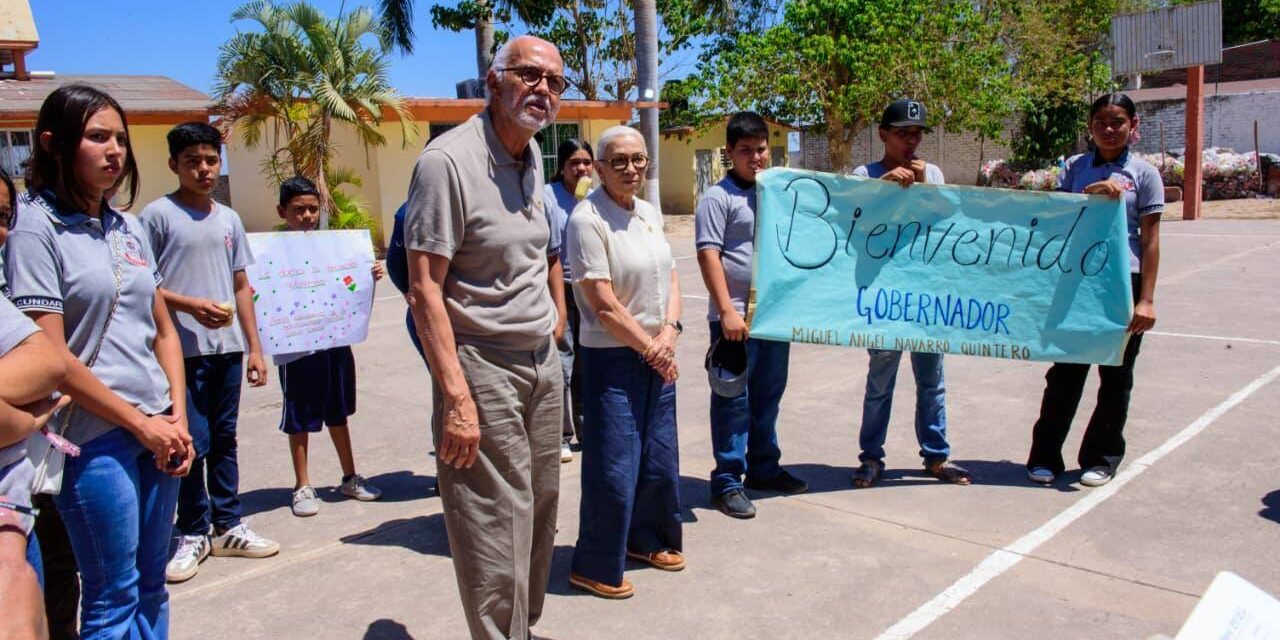 Miguel Ángel Navarro y Beatriz Estrada fortalecen atención en territorio en comunidades de Acaponeta
