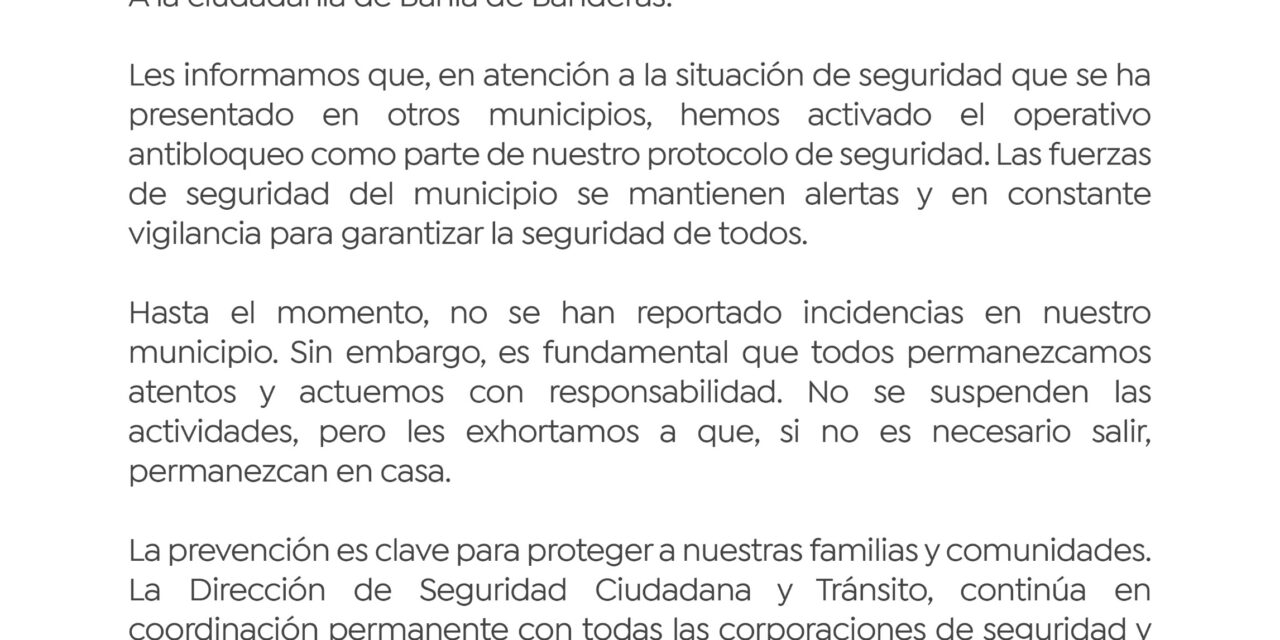 ⚠️ATENCIÓN BAHÍA DE BANDERAS⚠️