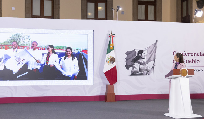 Presidenta Claudia Sheinbaum inaugura 3 puentes vehiculares de Colima