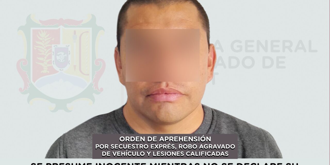 📢 #Boletín | DETENIDO POR SECUESTRO EXPRÉS, ROBO AGRAVADO DE VEHÍCULO Y LESIONES CALIFICADAS