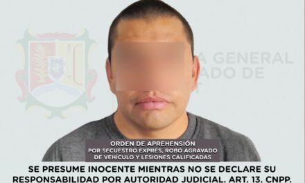 📢 #Boletín | DETENIDO POR SECUESTRO EXPRÉS, ROBO AGRAVADO DE VEHÍCULO Y LESIONES CALIFICADAS