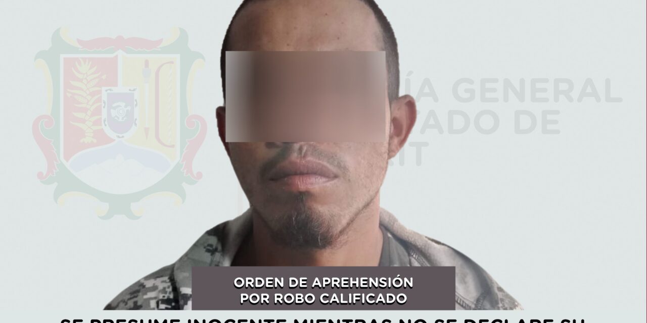 📢 #Boletín | DETENIDO EN BAHÍA DE BANDERAS POR ROBO CALIFICADO
