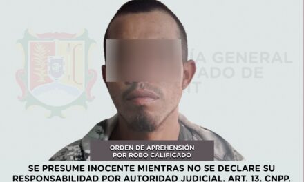 📢 #Boletín | DETENIDO EN BAHÍA DE BANDERAS POR ROBO CALIFICADO