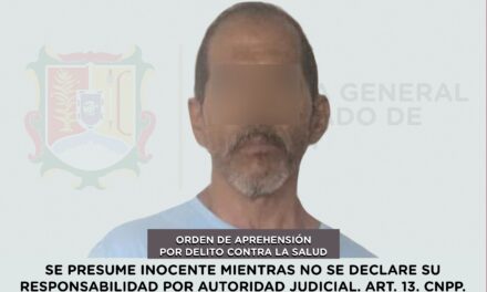 📢 #Boletín | SE CUMPLIMENTA ORDEN DE APREHENSIÓN POR DELITO CONTRA LA SALUD