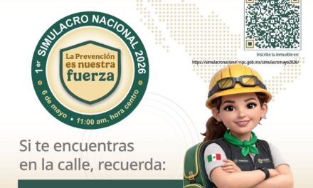 Participa en el 1er Simulacro Nacional 2026 y fortalece la cultura de la prevención.