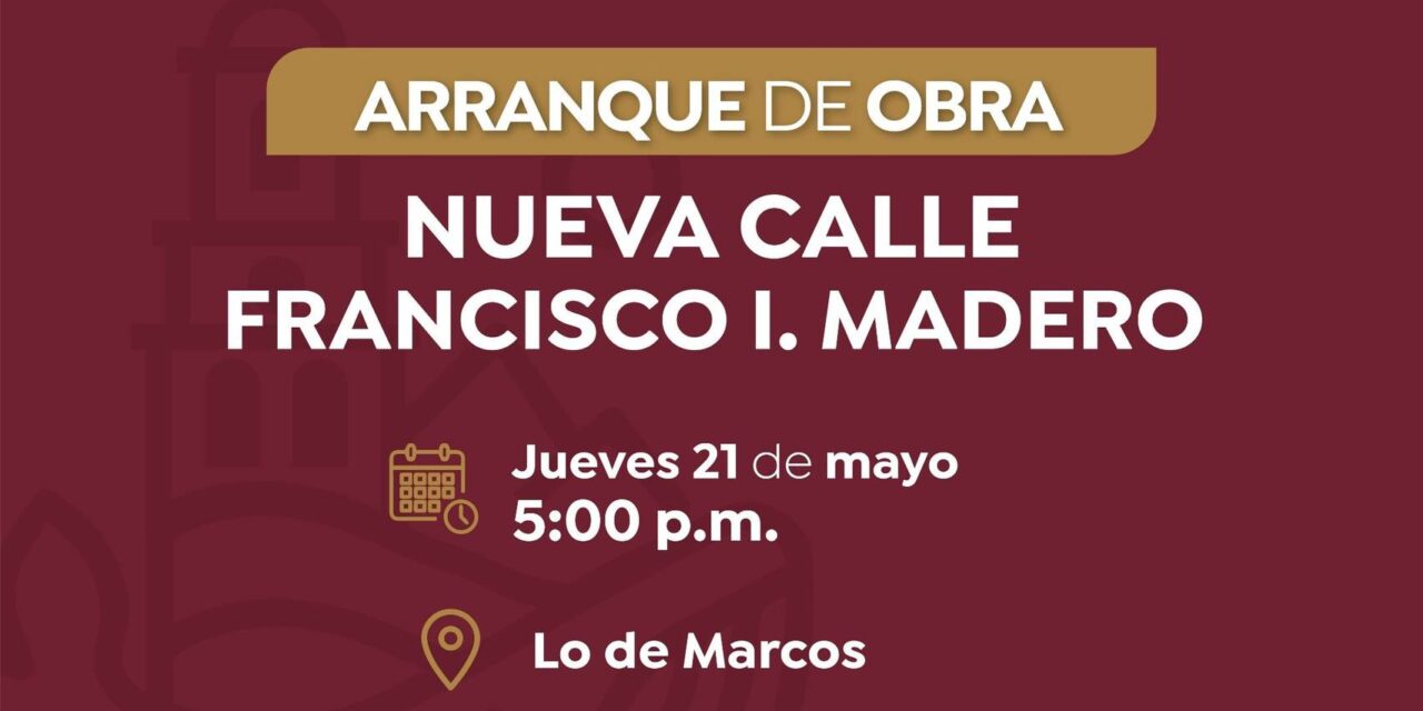 ¡ARRANCA LA OBRA DE LA NUEVA CALLE FRANCISCO I. MADERO EN BAHÍA DE BANDERAS!