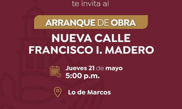 ¡ARRANCA LA OBRA DE LA NUEVA CALLE FRANCISCO I. MADERO EN BAHÍA DE BANDERAS!