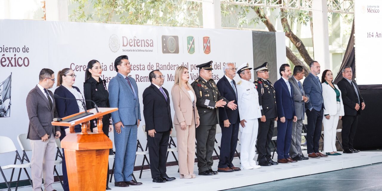 CONMEMORAN LA BATALLA DE PUEBLA CON PROTESTA DE BANDERA DEL SERVICIO MILITAR NACIONAL EN TEPIC