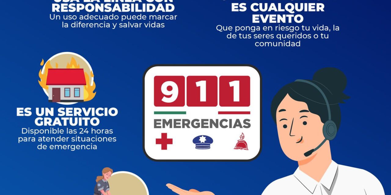 ¡EL 9-1-1 PUEDE HACER LA DIFERENCIA EN UNA EMERGENCIA! ÚSALO CON RESPONSABILIDA