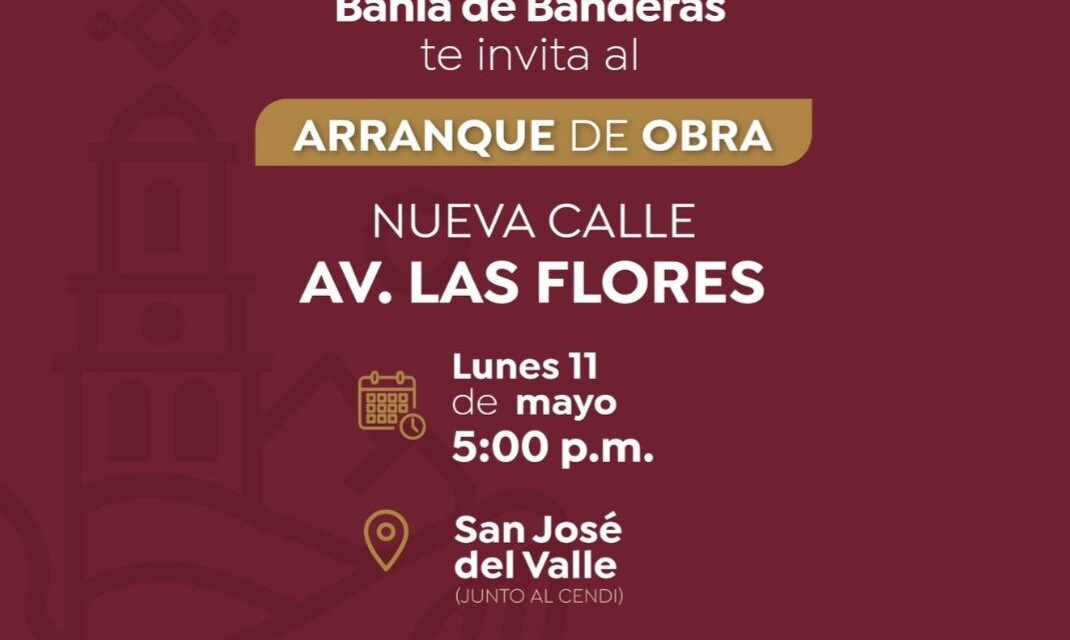 ¡ARRANQUE DE OBRA EN SAN JOSÉ: NUEVA AVENIDA LAS FLORES!