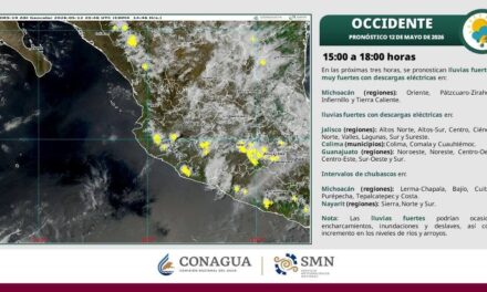 ¡PRONÓSTICO DE LLUVIAS EN VARIOS ESTADOS, INCLUYENDO NAYARIT!