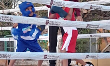 ¡EXITOSA EXHIBICIÓN DE BOXEO EN CASAS COLORADAS IMPULSA EL DEPORTE EN ACAPONETA!