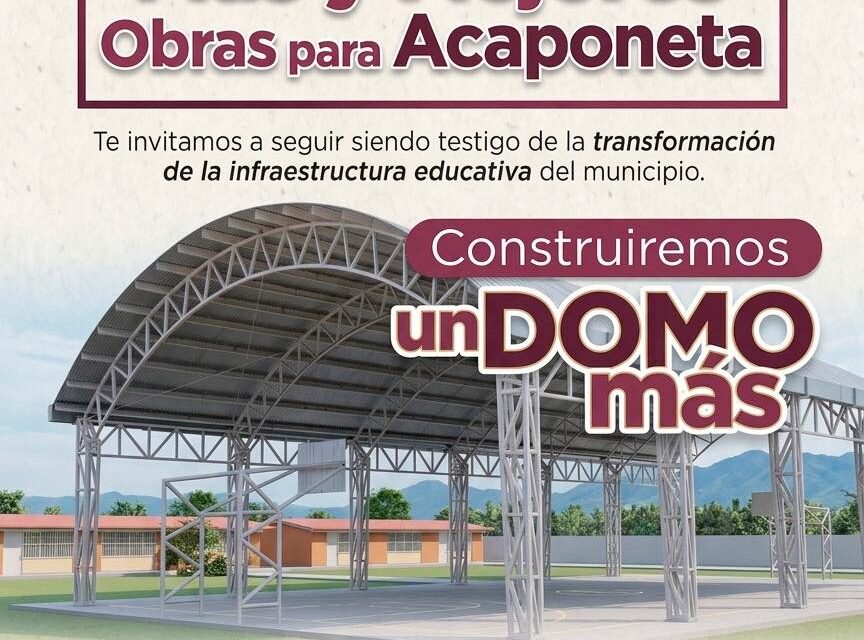 ¡INICIA LA CONSTRUCCIÓN DE UN NUEVO DOMO EN EL CBTA 182 DE ACAPONETA!