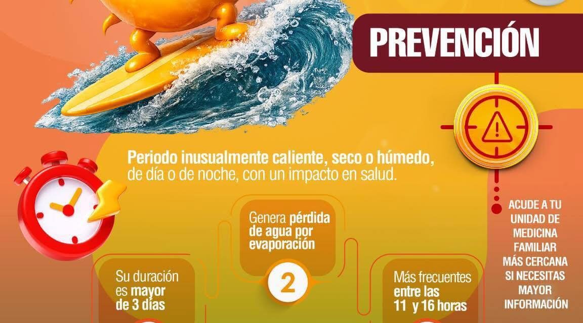 ¡ALERTA POR ONDA DE CALOR! PROTÉGETE DE LAS ALTAS TEMPERATURAS