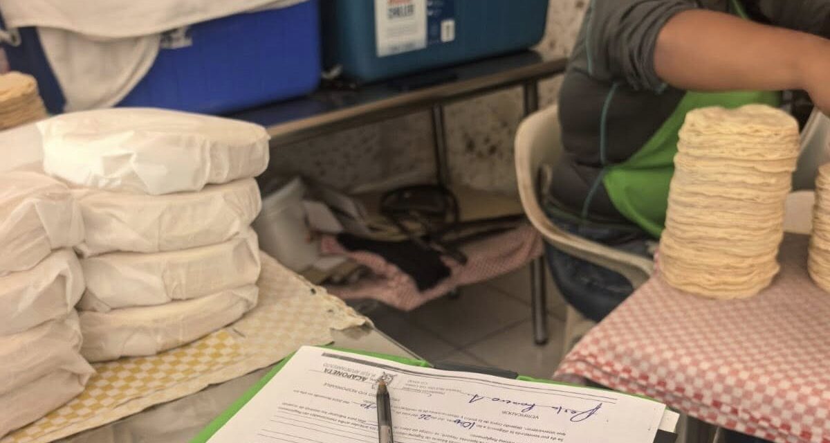 ¡CONTINÚAN LAS VERIFICACIONES SANITARIAS EN PUESTOS DE COMIDA!