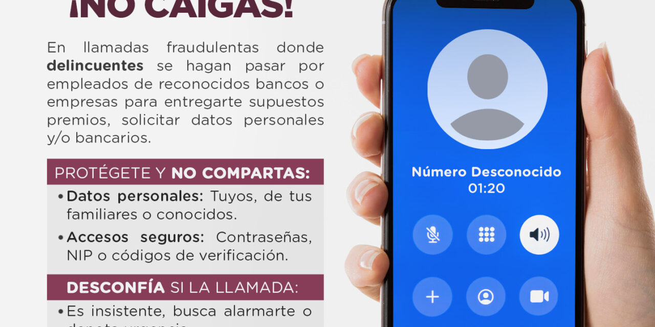 ¡PONLE UN ALTO A LA EXTORSIÓN TELEFÓNICA!