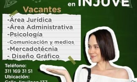¡INJUVE TIENE UN LUGAR PARA TI! SERVICIO SOCIAL Y PRÁCTICAS DISPONIBLES