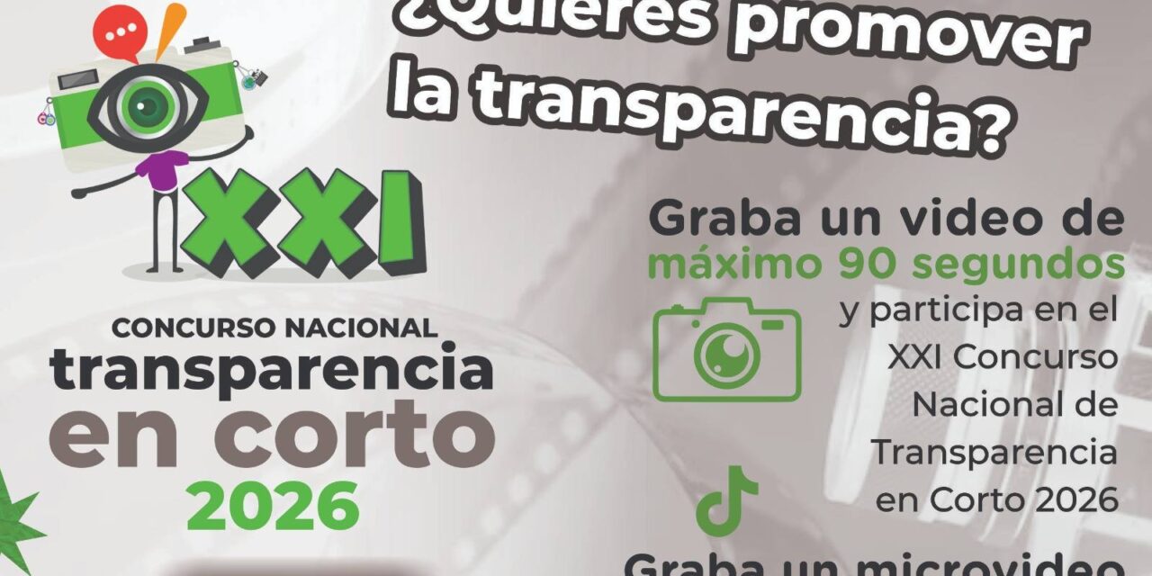 concurso de Transparencia en Corto 2026 premiará creatividad juvenil sobre inteligencia artificial