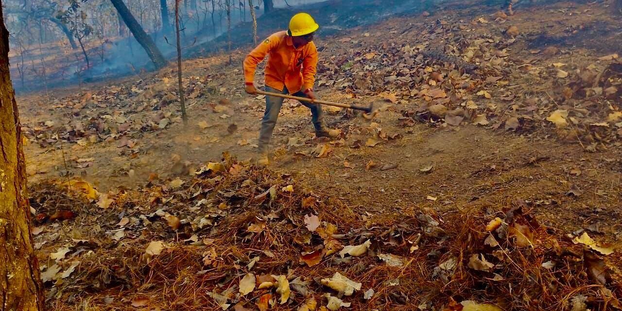 Gobierno de Nayarit refuerza combate al incendio forestal en La Yesca