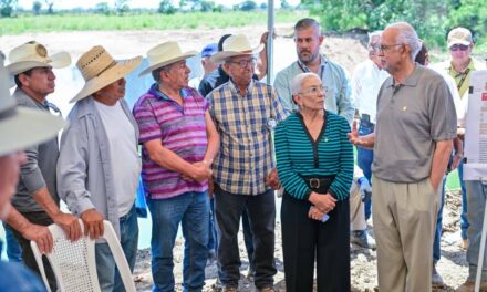 Miguel Ángel Navarro y Beatriz Estrada fortalecen el campo con obra hidráulica en Compostela