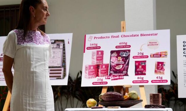 Presidenta anuncia proyecto “Precio justo para el cacao de Tabasco”; impulsará producción y exportación de Chocolate Bienestar