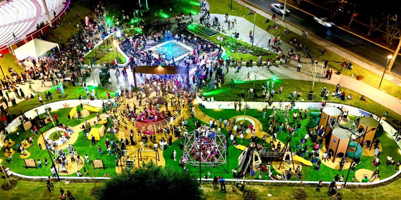 Con Geraldine Ponce, Tepic estrena el Parque de las Sonrisas