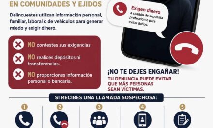 ¡ALERTA! PREVÉN LA EXTORSIÓN TELEFÓNICA