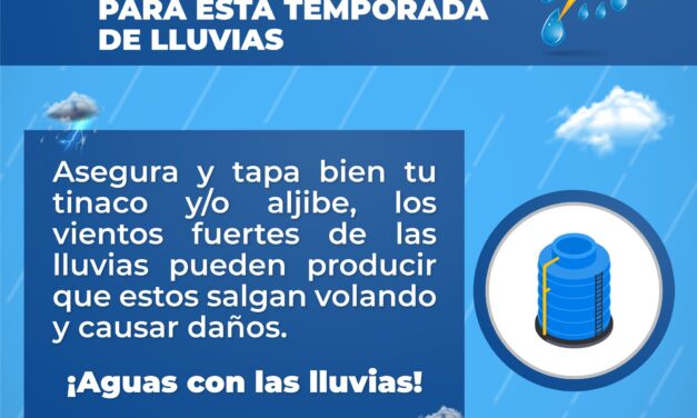 ¡PREPÁRATE! LA PREVENCIÓN ES CLAVE EN ESTA TEMPORADA DE LLUVIAS