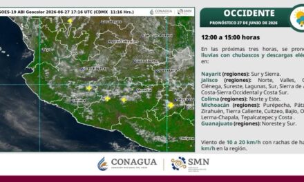 ¡ALERTA POR LLUVIAS, DESCARGAS ELÉCTRICAS Y FUERTES RACHAS DE VIENTO!