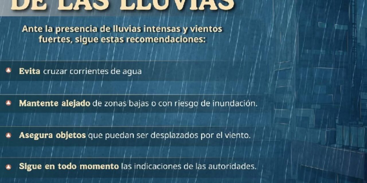 ¡CONTINÚAN LAS LLUVIAS EN VARIAS REGIONES DEL PAÍS!