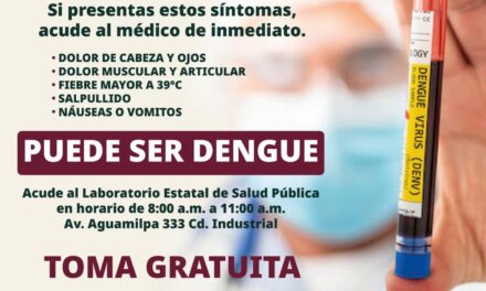 ¡CUIDADO CON EL DENGUE!