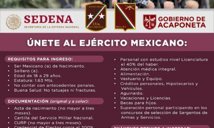 ¡ÚNETE AL EJÉRCITO MEXICANO Y SIRVE A TU PAÍS CON HONOR!