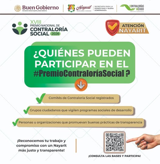 ¡Ya está aquí el XVIII Concurso Nacional de Contraloría Social 2026!