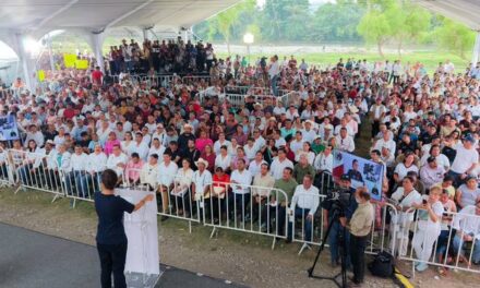 “Se gobierna escuchando al pueblo”: Presidenta Claudia Sheinbaum inaugura obras para prevenir inundaciones en 5 comunidades de Veracruz