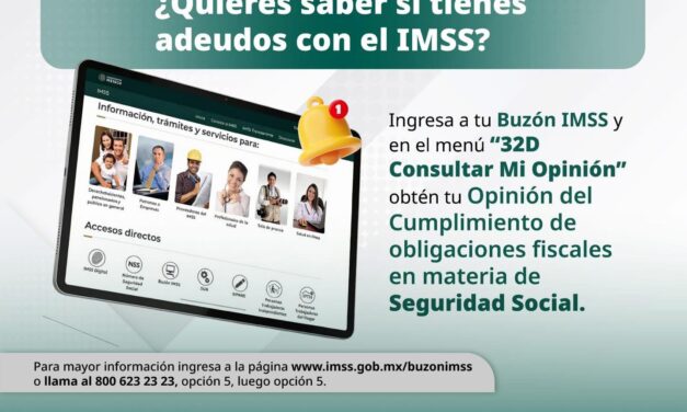 ¡CONSULTA SI TIENES ADEUDOS EN #BUZÓNIMSS!