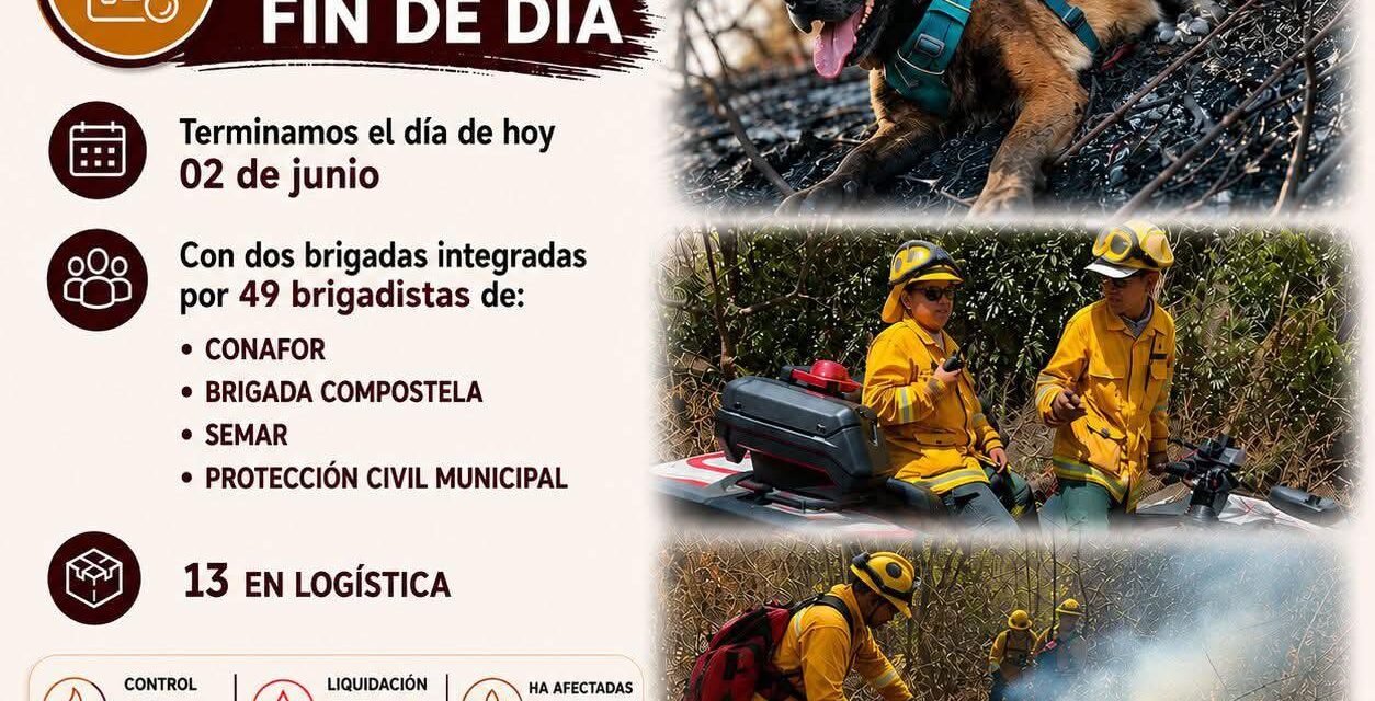 AVANZA EL CONTROL DEL INCENDIO FORESTAL EN SAN PANCHO