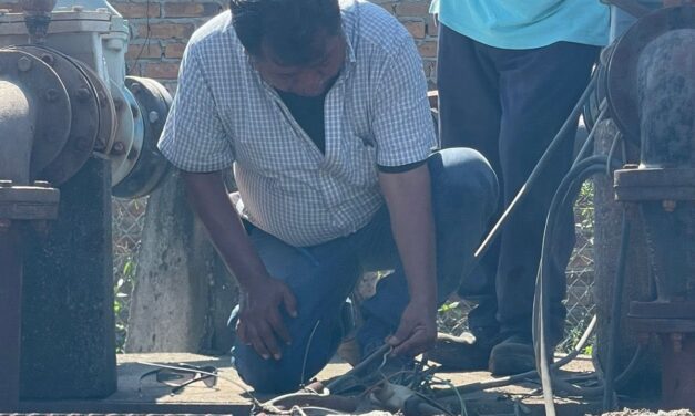 ¡REPARAN Y DAN MANTENIMIENTO A EQUIPOS DEL CÁRCAMO EN LA COLONIA MAZATLANCITO!