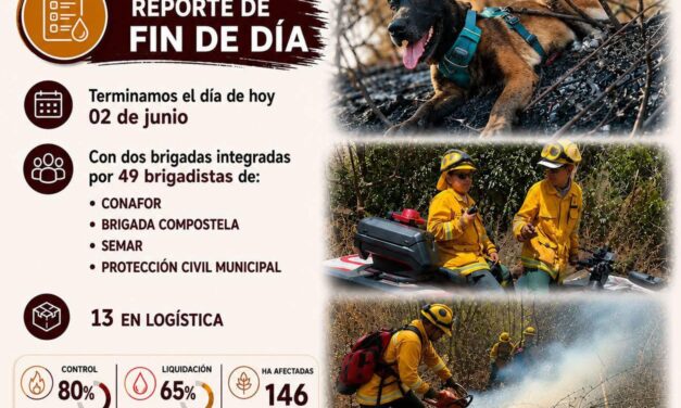 AVANZA EL CONTROL DEL INCENDIO FORESTAL EN SAN PANCHO