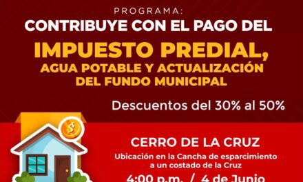 ¡LLEGA LA REGULARIZACIÓN DE PREDIAL Y AGUA A EL CERRO DE LA CRUZ!