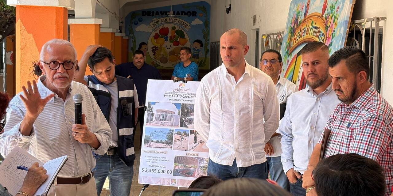 ¡ARRANCA OBRA HISTÓRICA EN LA PRIMARIA ACAPONETA!