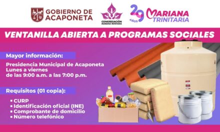 ¡GOBIERNO DE ACAPONETA IMPULSA SUBSIDIOS PARA MEJORAR TU HOGAR Y ECONOMÍA FAMILIAR!