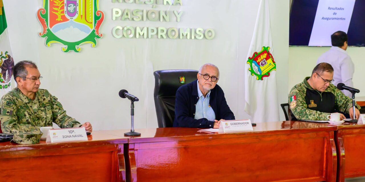 Navarro Quintero coordina acciones por la paz y el bienestar de Nayarit