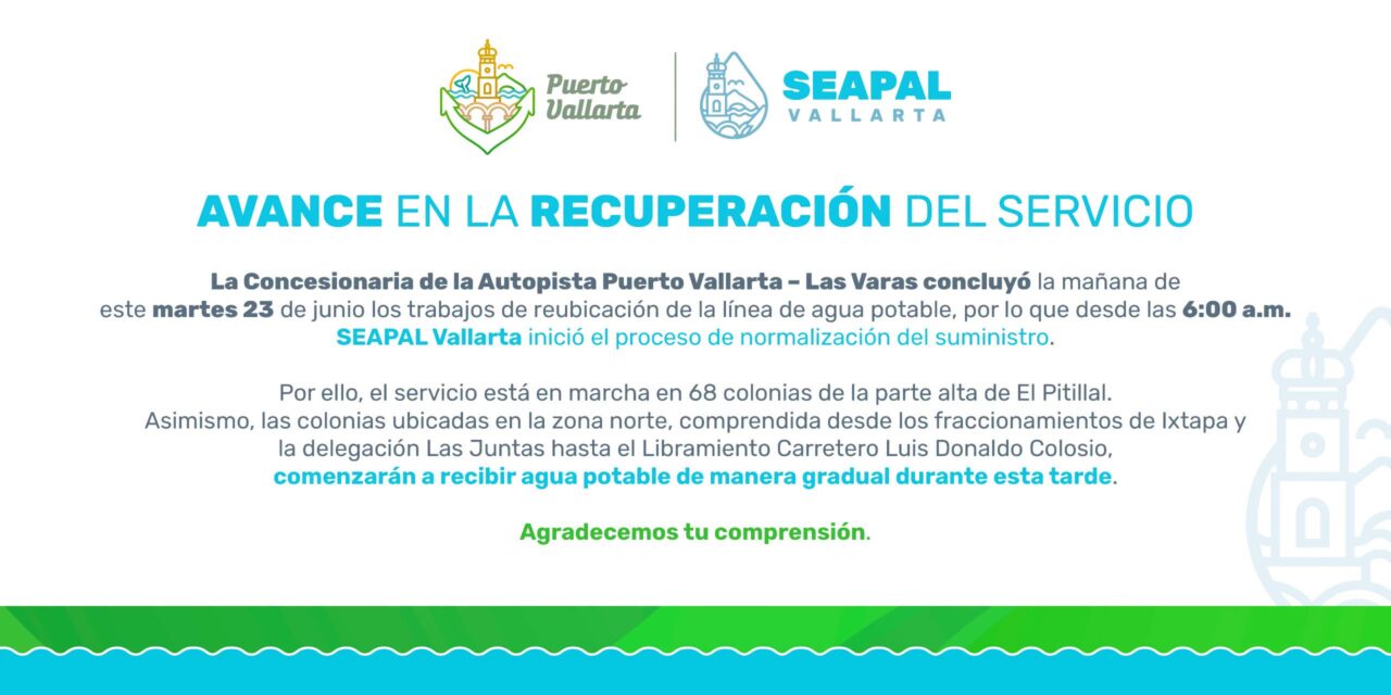 ¡REGRESA EL AGUA A LAS COLONIAS AFECTADAS TRAS CONCLUIR IMPORTANTES TRABAJOS!