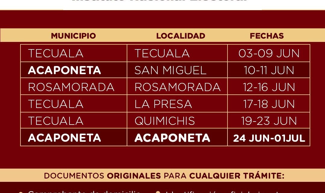 ¡INFORMACIÓN IMPORTANTE DEL MÓDULO DEL INE!