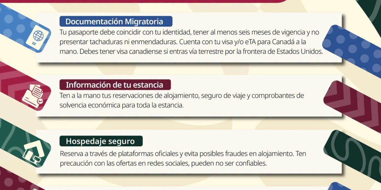Viaja seguro: revisa tu documentación, reservaciones y requisitos de ingreso al país destino