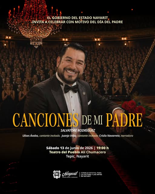 Invitan a disfrutar del recital de piano “Las Canciones de Mi Padre” en el Teatro del Pueblo Alí Chumacero